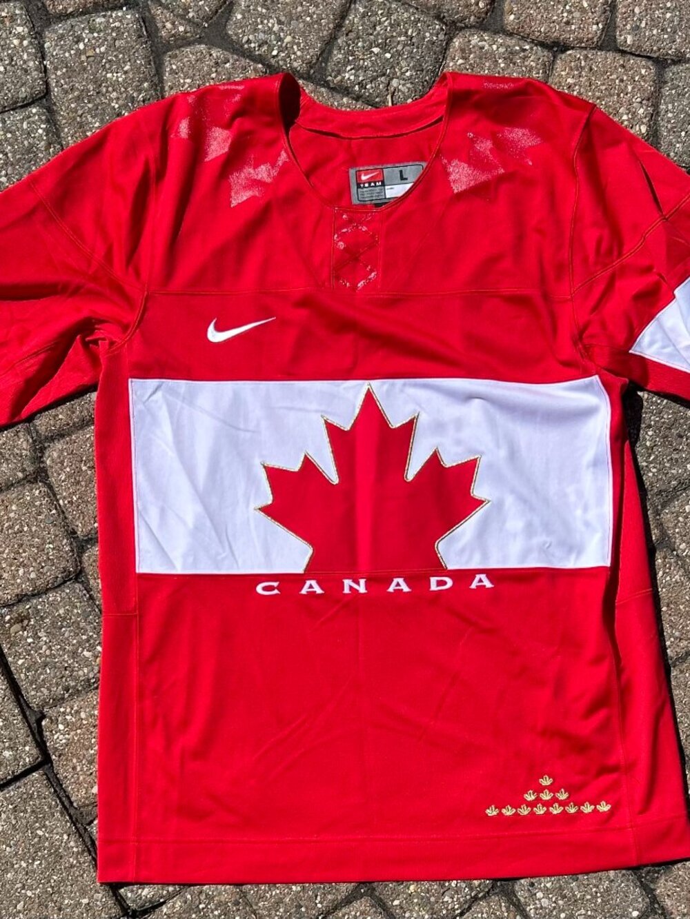 Nike Team Canada 2014 Sochi Olympics Hockey Jersey Red Size L